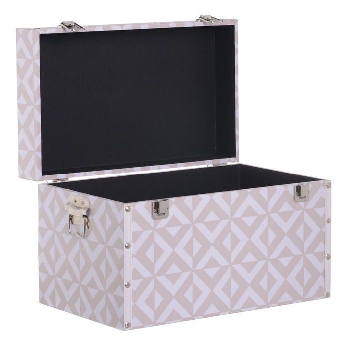 Set of Chests 51 x 31 x 32 cm PVC DMF (2 Pieces)