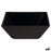 Salad Bowl Stoneware Black Ceramic 22 x 22 x 9 cm (6 Units)