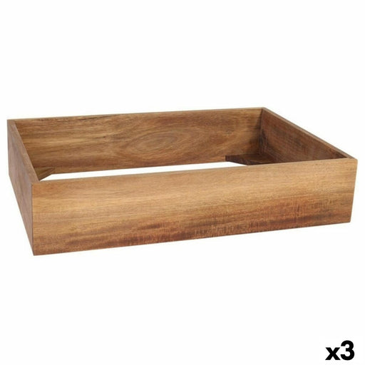 Drawer Organizer Viejo Valle Squared Acacia 53 x 32,5 x 11 cm (3 Units)