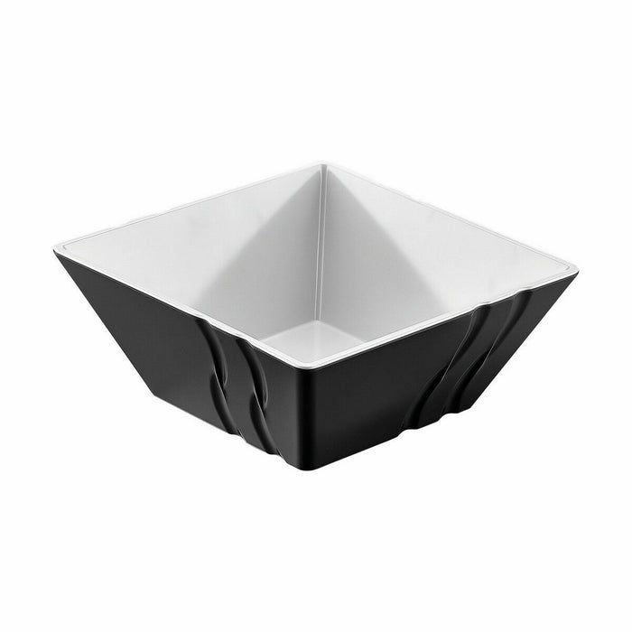 Bowl Viejo Valle Luxor Melamin Black 24 x 24 x 10 cm (6 Units)