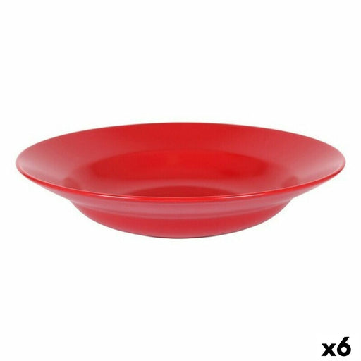 Deep Plate 158888 Red 29 x 6 cm Ceramic (6 Units)
