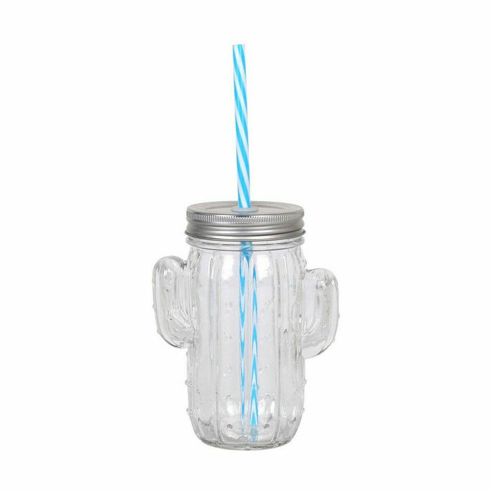 Cup with Straw Inde Cactus 24 Units