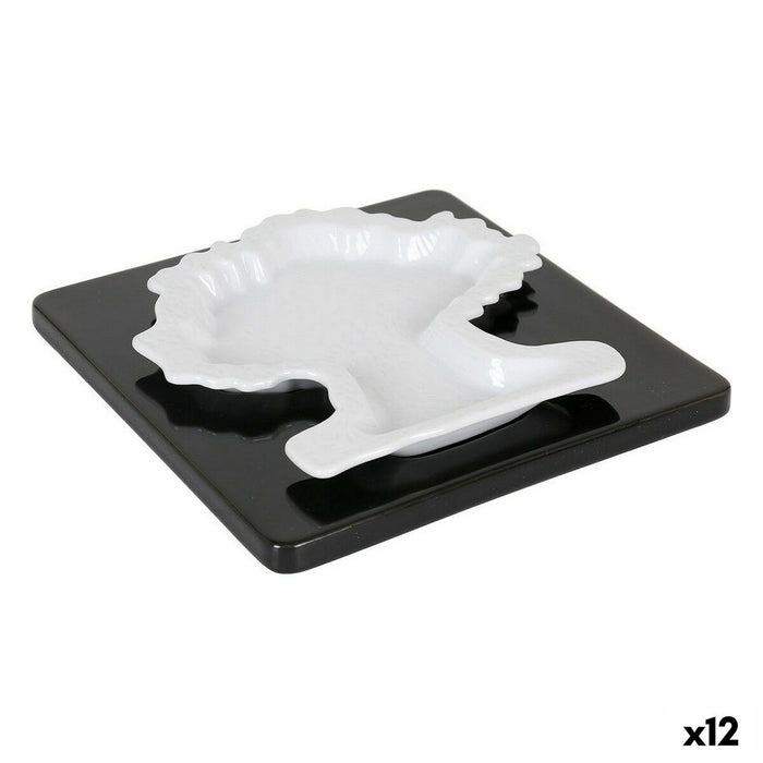 Snack tray Viejo Valle Set 2 Pieces Porcelain Tree 16,8 x 16,8 x 1,1 cm (12 Units)