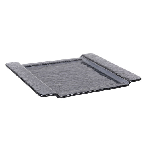 Tray Inde Black Glass 32,5 x 26,5 cm