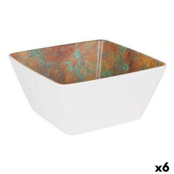 Salad Bowl Viejo Valle Goji Melamin White 19 x 19 x 9 cm (6 Units)