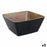 Salad Bowl Viejo Valle Goji Melamin Black 25 x 25 x 12 cm (3 Units)