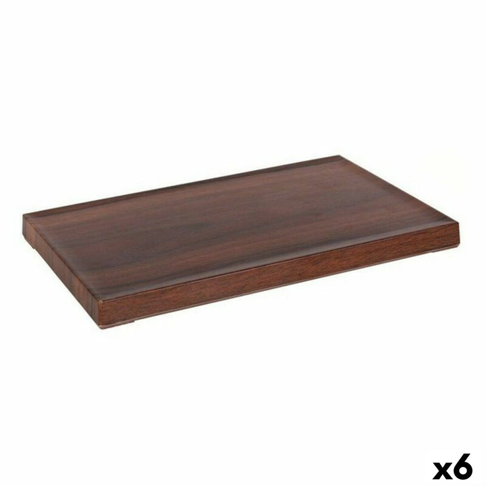 Snack tray Viejo Valle Tianhe Melamin Wengue 26,5 x 16,2 x 1,8 cm (6 Units)