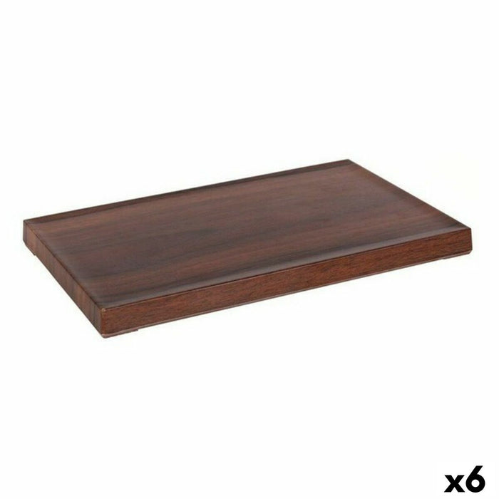 Snack tray Viejo Valle Tianhe Melamin Wengue 26,5 x 16,2 x 1,8 cm (6 Units)