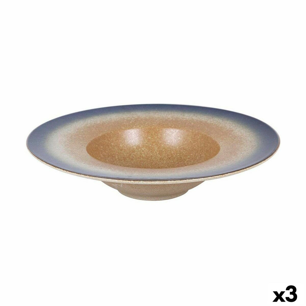 Pasta Dish Inde STONEWARE CARIBIAN 29 x 6 cm (3 Units)