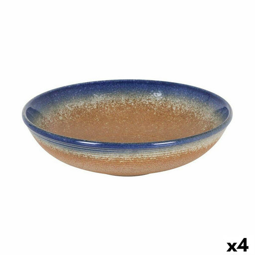 Deep Plate Inde STONEWARE CARIBIAN 19 x 5 cm (4 Units)