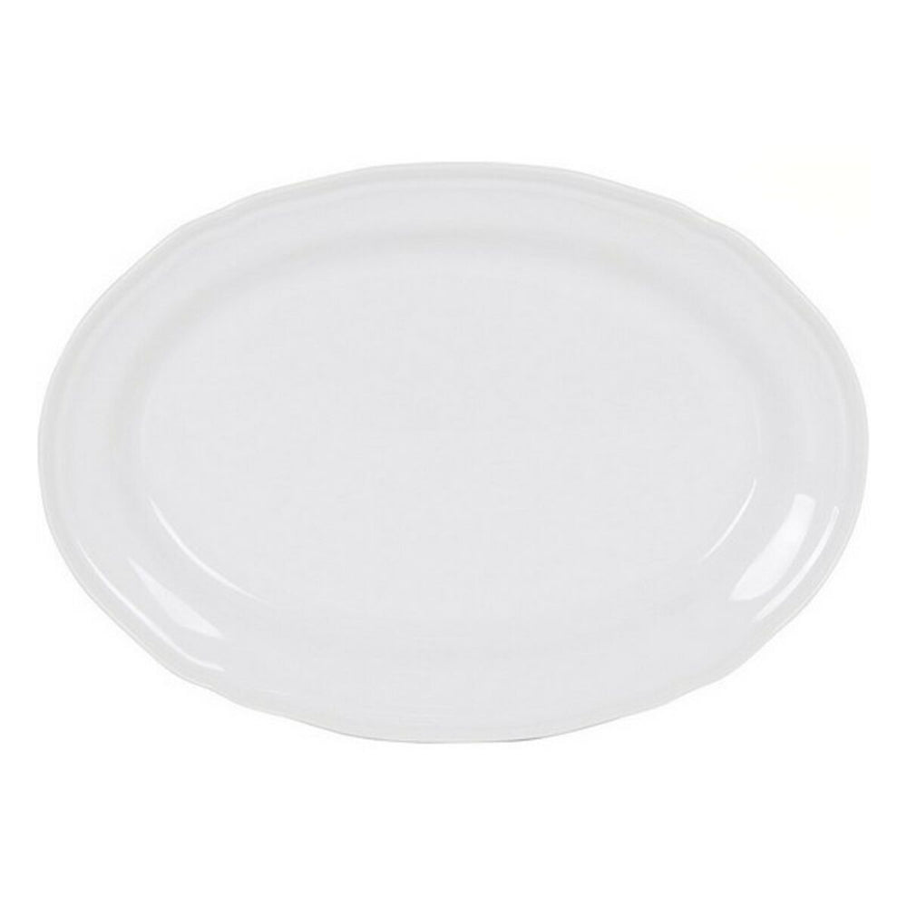 Serving Platter Feuille Oval Porcelain White (28 x 20,5 cm)