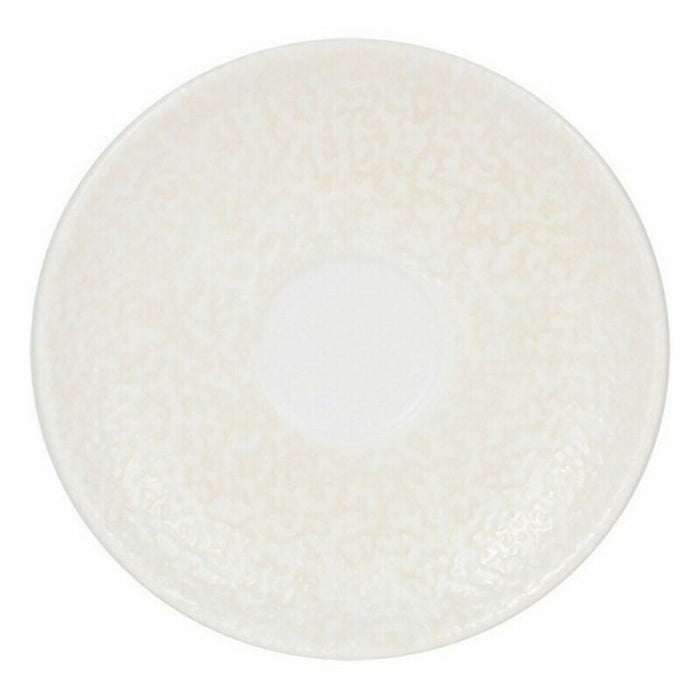 Plate Inde Atelier Porcelain White Ø 12 cm (6 Units) (ø 12 cm)