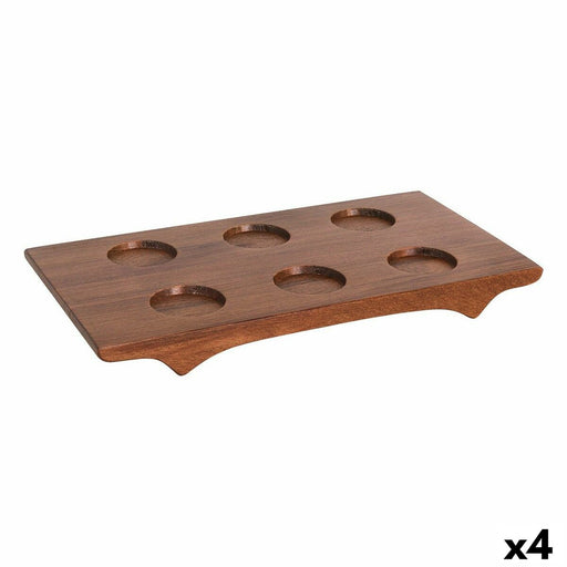 Holder Inde Mood Oak Wood 31,5 x 17 x 3 cm (4 Units)