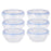 Set of 6 lunch boxes Transparent polypropylene (15,5 x 7,5 x 15,5 cm) (800 ml) (6 pcs)