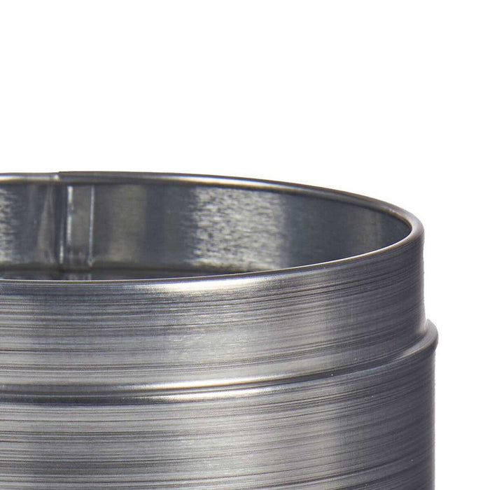 Tin Coffee 10,4 x 18,2 x 10,4 cm Grey Tin 10,8 x 18,2 x 10,8 cm