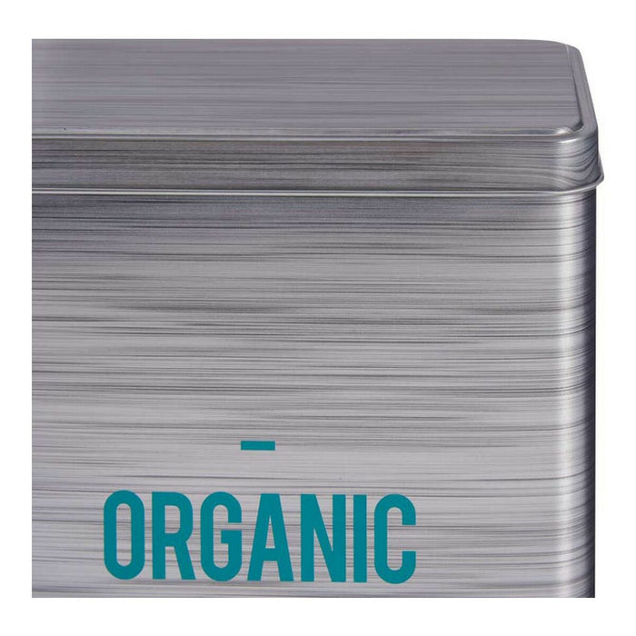 Tin Rectangular Cereals Grey Tin (9,6 x 24,7 x 17,6 cm)
