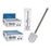 Toilet Brush White Silver Stainless steel 8 x 35,5 x 8 cm