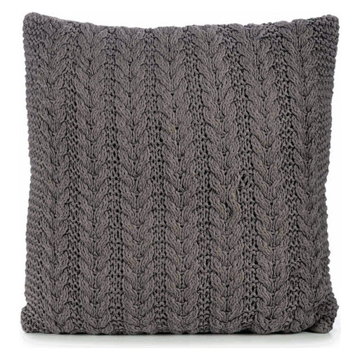 Cushion Grey Wool Dark (60 x 1 x 60 cm)