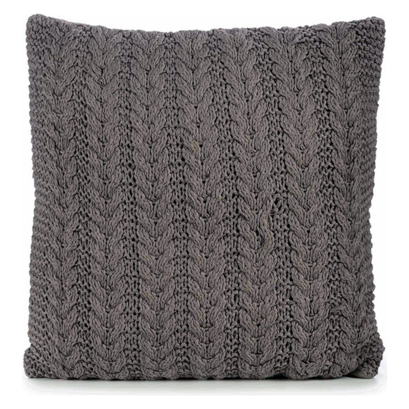 Cushion Grey Wool Dark (60 x 1 x 60 cm)