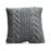 Cushion Grey Wool Dark (60 x 1 x 60 cm)