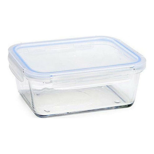 Lunch box Vivalto Plastic Glass Crystal (1500 ml) (1,5 L) (16 x 8,5 x 22 cm)