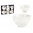 Set of bowls Porcelain White 150 ml 6 Pieces 11 x 5,5 x 11 cm