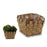 Plant pot Cane Brown (18 x 9,5 x 18 cm)