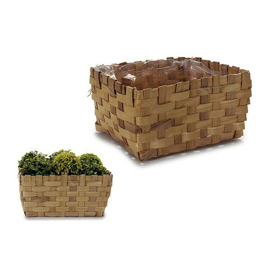 Plant pot Cane Brown (21 x 12,5 x 27 cm)