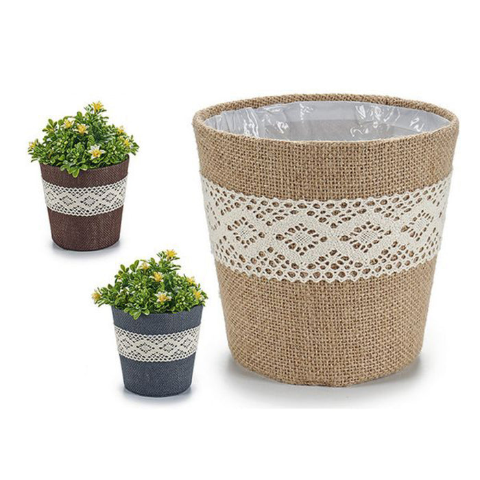 Plant pot Cloth (16 x 14,5 x 16 cm) (16 x 14,5 x 16 cm)