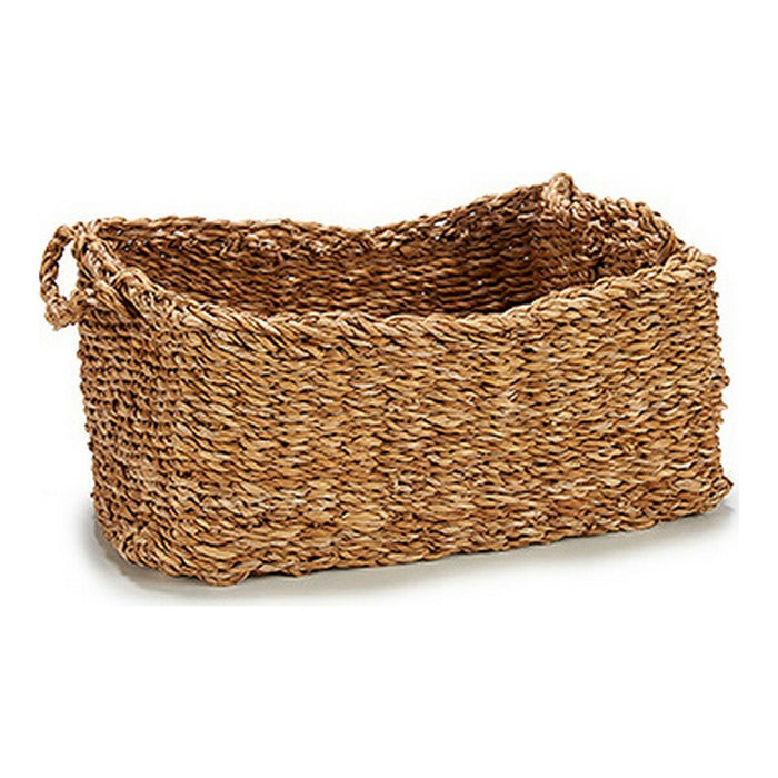 Set of Baskets 3 Pieces With handles Brown 10 L 7 L 18 L