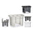 Cutlery Drainer White Black Grey polypropylene (11 x 13,5 x 20,5 cm)