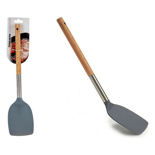 Kitchen Spatula Wood Steel 2 x 35 x 8,3 cm