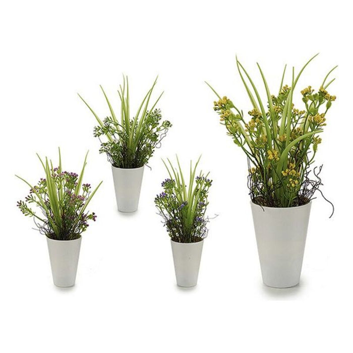 Plant pot White Plastic (12 x 30 x 12 cm) (14 x 30 x 14 cm)