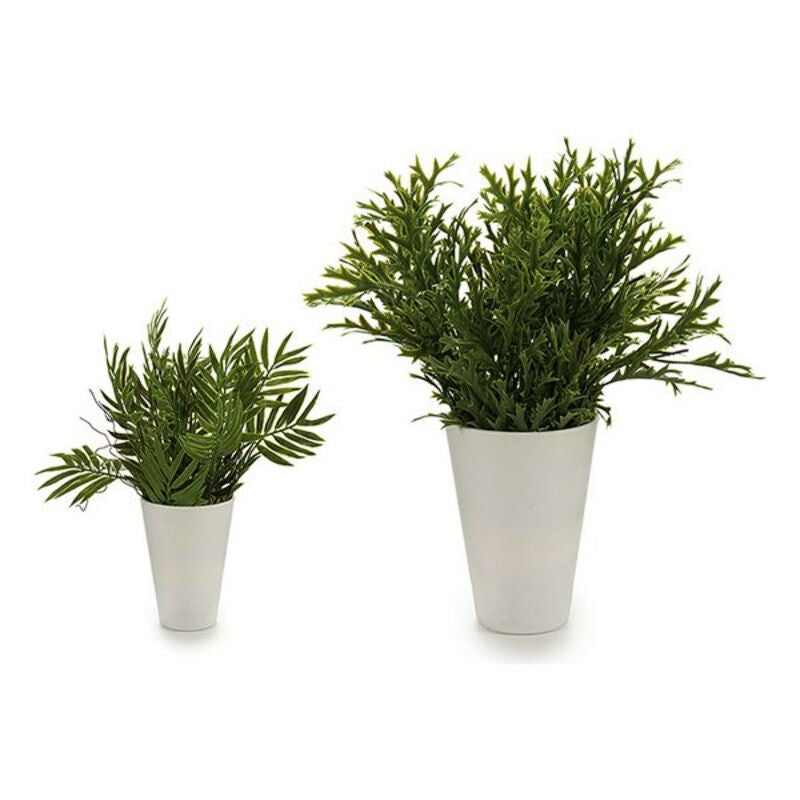 Plant pot White Green Plastic Sheets (13 x 25 x 13 cm)