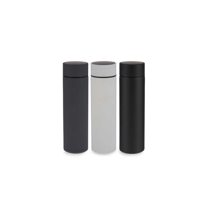 Thermos LED Screen White Black Grey Silicone Stainless steel Plastic 400 ml