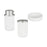 Bath Set 3 Pieces White Plastic