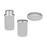 Bath Set 3 Pieces Grey Plastic