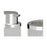 Bath Set 3 Pieces Grey Plastic