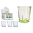 Flower Pot with Dish Plastic (13 x 13 x 13 cm)