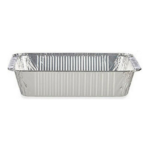 Set of trays Aluminium Silver (15,6 x 5 x 22 cm)