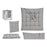 Chair cushion Grey (40 x 6 x 40 cm) (1 uds)