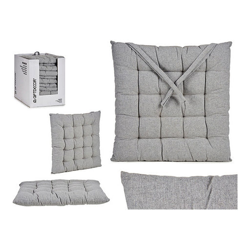 Chair cushion Grey (40 x 6 x 40 cm) (1 uds)