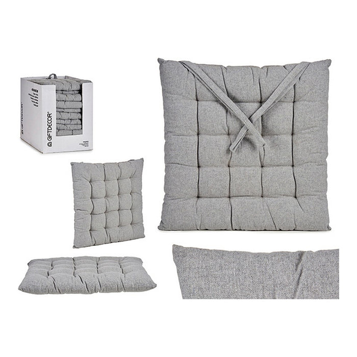 Chair cushion Grey (40 x 6 x 40 cm) (1 uds)