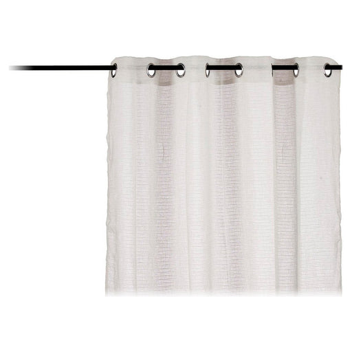 Curtain Net curtain White Polyester (140 x 260 cm) (140 x 260 cm)