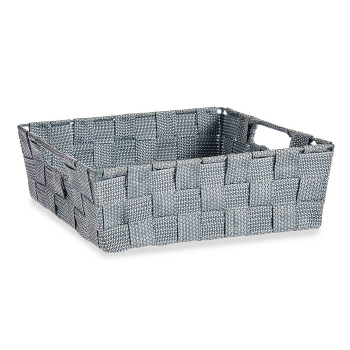 Basket Braiding 23 x 8 x 27 cm Grey Cloth