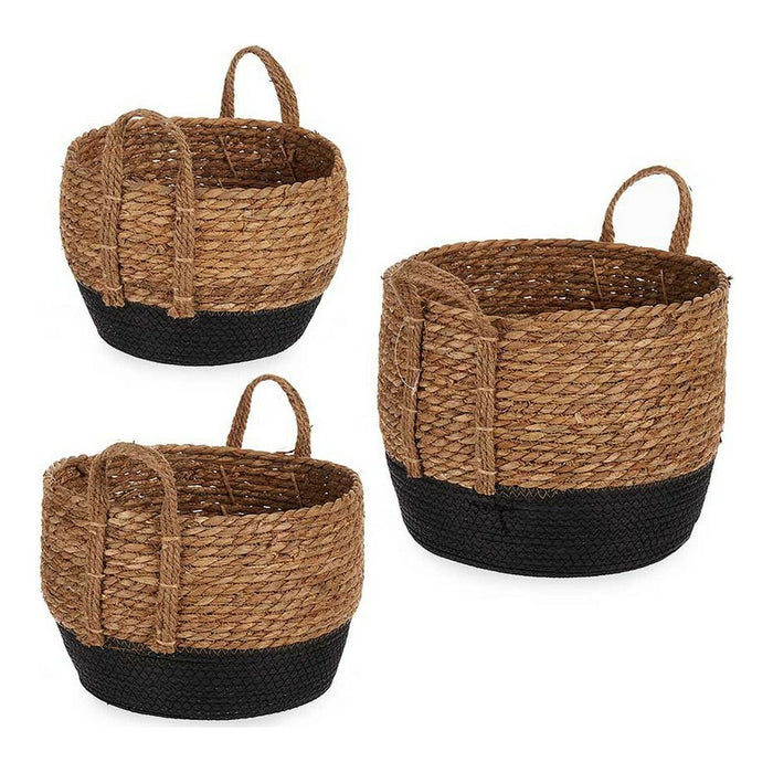 Basket set Black Brown Marine algae (3 pcs)