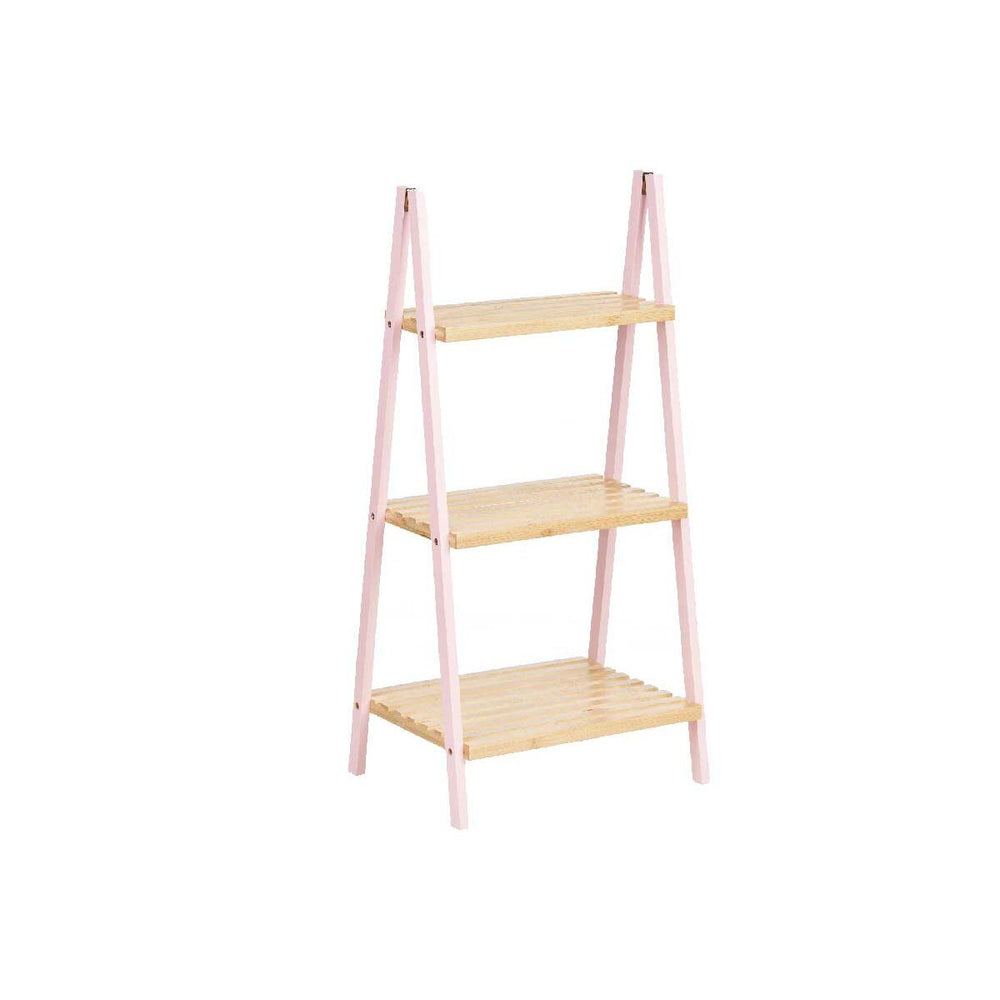 Bathroom Shelves Pink Natural Bamboo Pine 40,3 x 81,5 x 30 cm