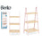 Bathroom Shelves Pink Natural Bamboo Pine 40,3 x 81,5 x 30 cm