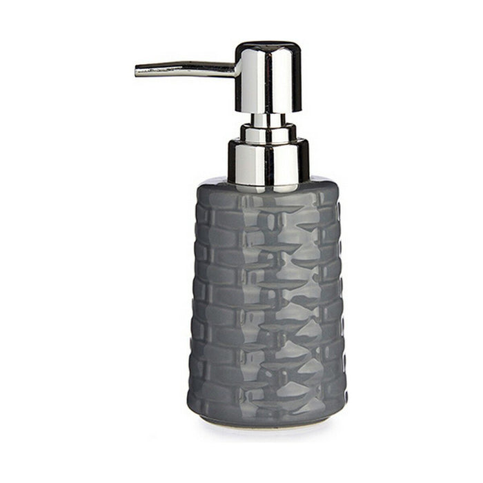 Soap Dispenser Ceramic 150 ml Silver Metal