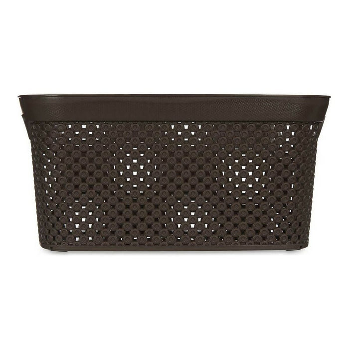 Basket 24 x 17 x 35 cm Brown Plastic 10 L
